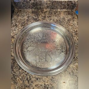 Elegant Silver Accent Tray